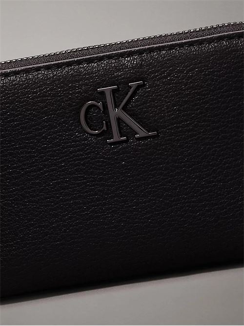 MINIMAL MONOGRAM MED ZIP AROUND CALVIN KLEIN JEANS | K60K612262/0GR